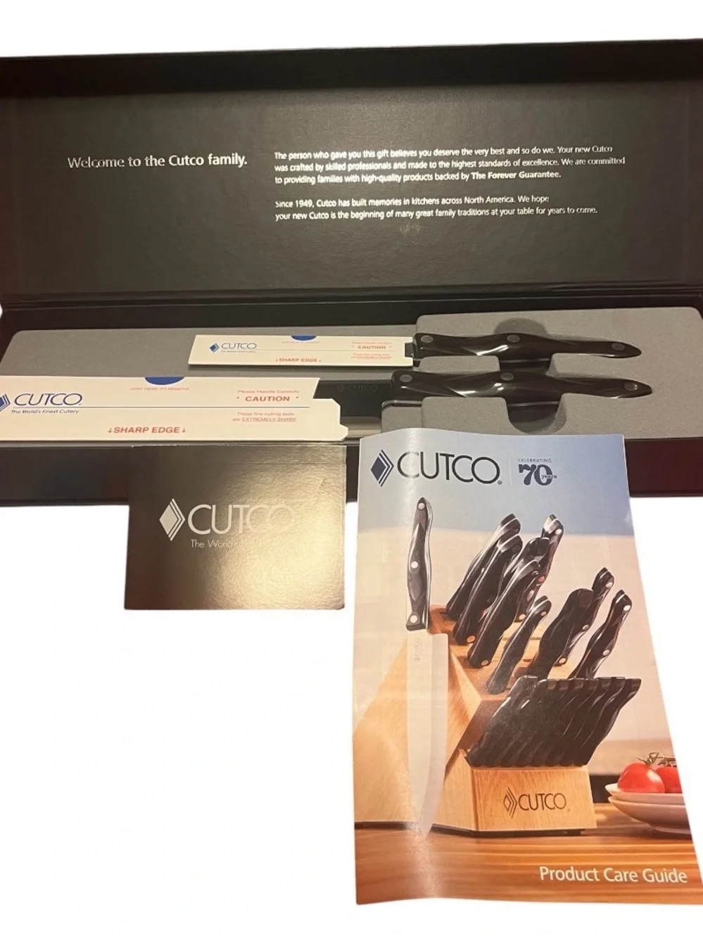 None Cutco knife set